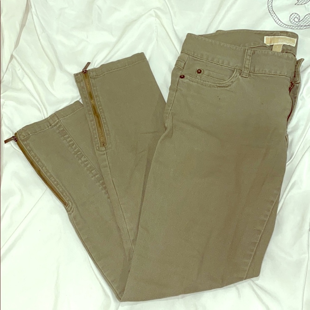 Michael Kors Jeans with Zipper Ankle Accent